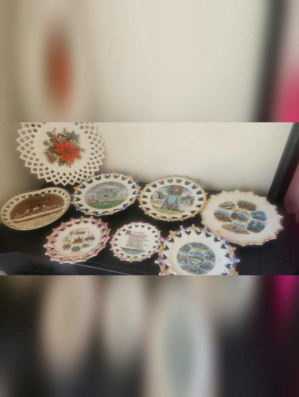 Assortment of vintage plates